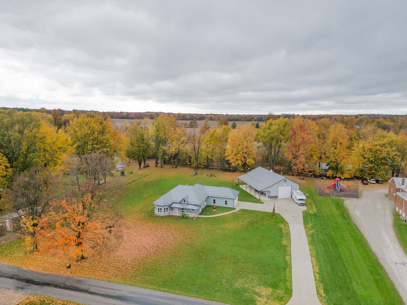 Aerial view of an Avodah custom property
