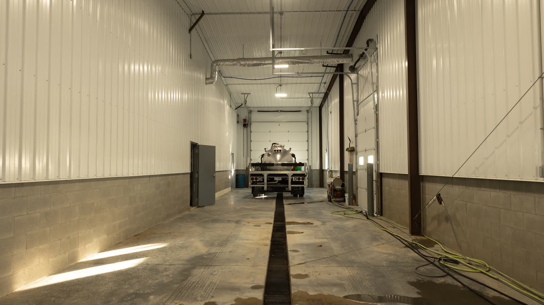 Interior hallway of the finished Wooster distribution warehouse