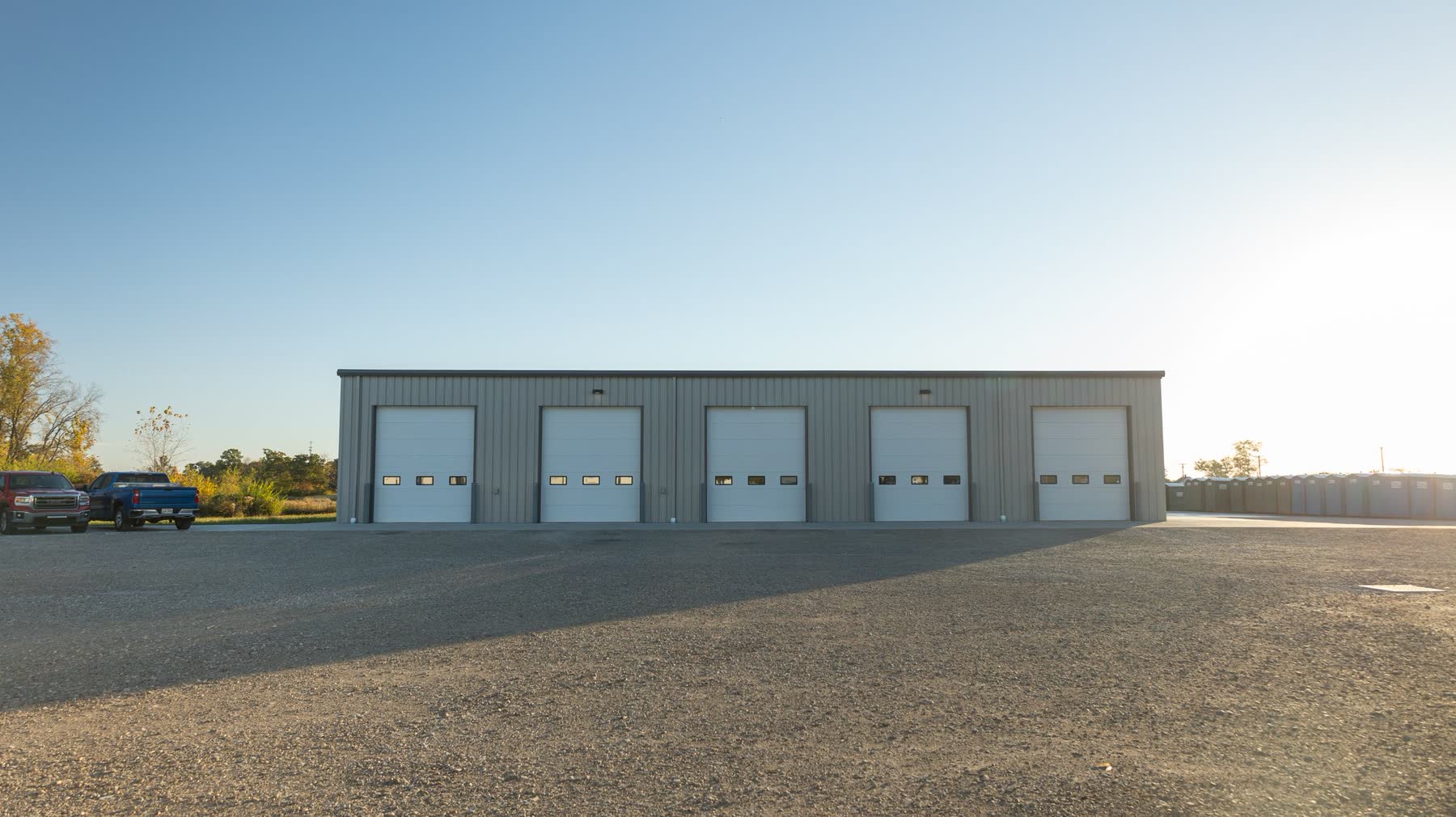 Finished Wooster distribution warehouse interior stocked with palletized inventory